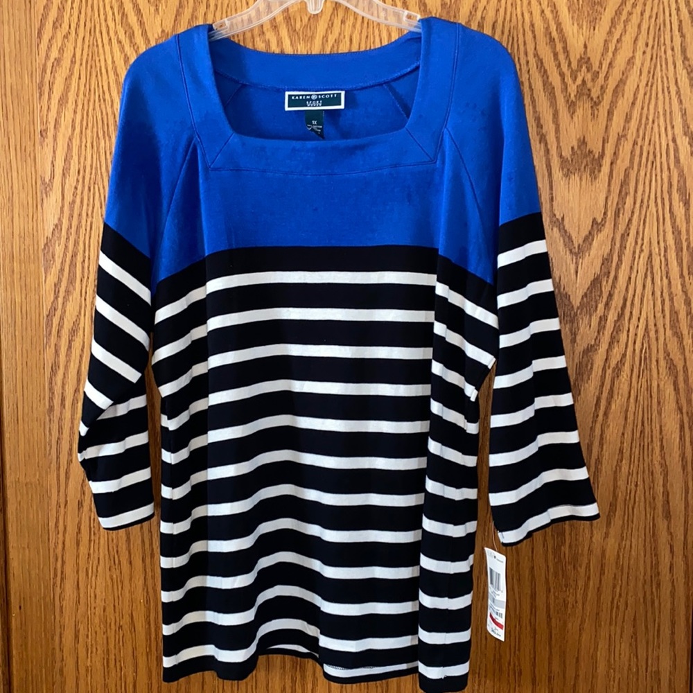 NWT Karen Scott 1X women’s top